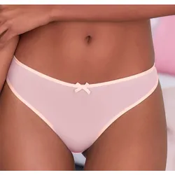 String VIVANCE "Finja", Damen, Gr. 48/50, rosa (hellpink, puder), Mesh, Obermaterial: 80% Polyamid, 20% Elasthan, Unterhosen String, aus transparentem Soft-Mesh, transparente Unterwäsche, Dessous