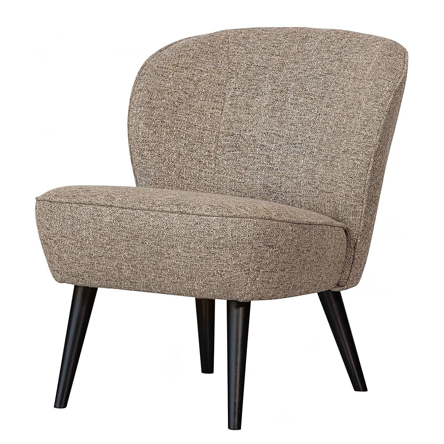 WOOOD Sara Fauteuil - Velvet - Oker - B/D/H: 59 x 71 x 70 cm