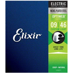 Elixir 19027 Optiweb Custom Light | 009-046 - Saiten E-Gitarre