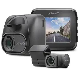Mio MiVue C595WD (Beschleunigungssensor, Eingebautes Display, Eingebautes Mikrofon, GPS-Empfänger, Nachtsicht, WLAN, Full HD), Dashcam, Schwarz