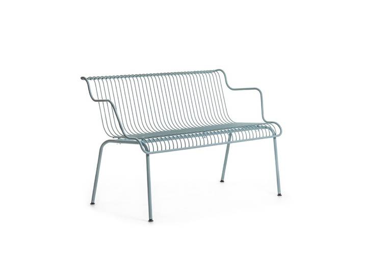 MAGIS banc pour l'extérieur SOUTH (Bleu ciel - Acier verni)