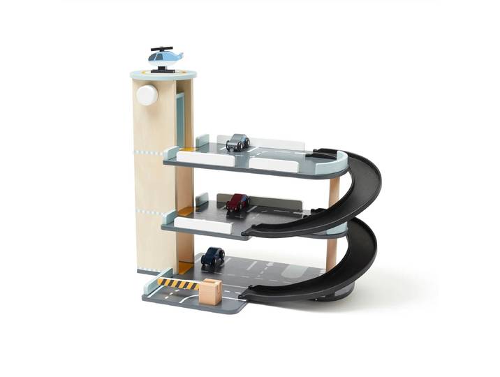 Kids Concept - Aiden Parkhaus mit Zubehör, bunt (5er-Set)