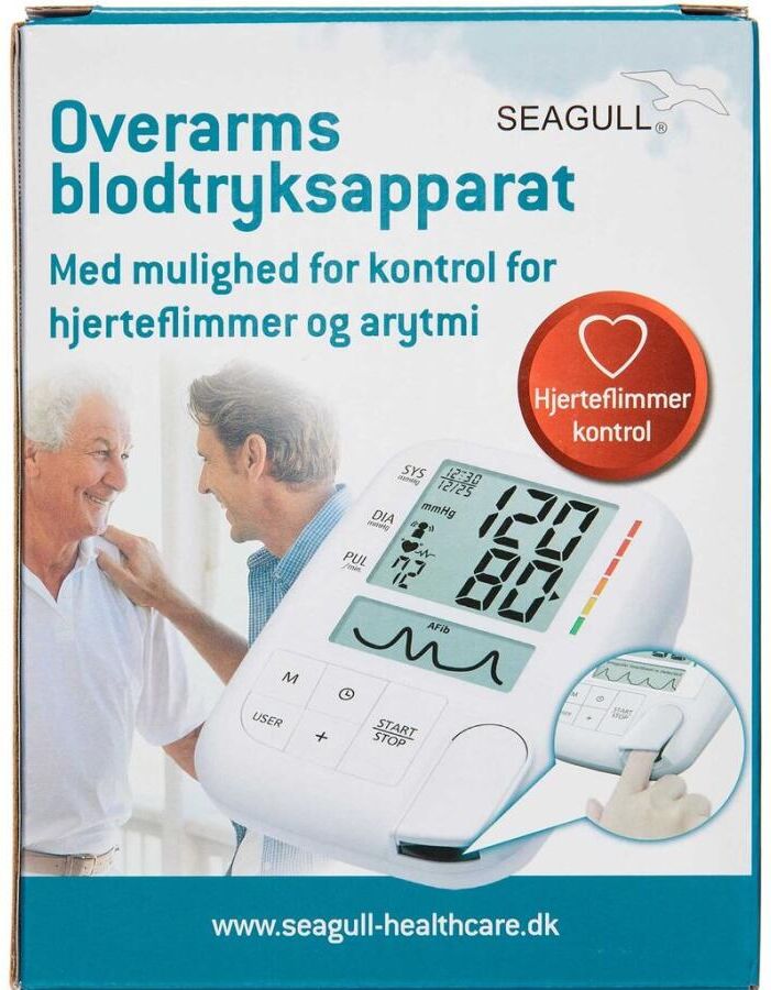 Seagull Overarmsblodtryksapparat med hjerteflimmer kontrol AFIB 1 stk