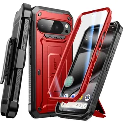 Supcase Integralhülle Pixel 10 / 10 Pro (Google Pixel 10, Realme 10 Pro+), Smartphone Hülle, Rot