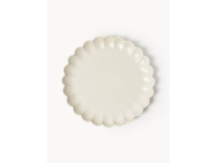 Assiettes plates en forme de fleur Sabina, 4 pièces