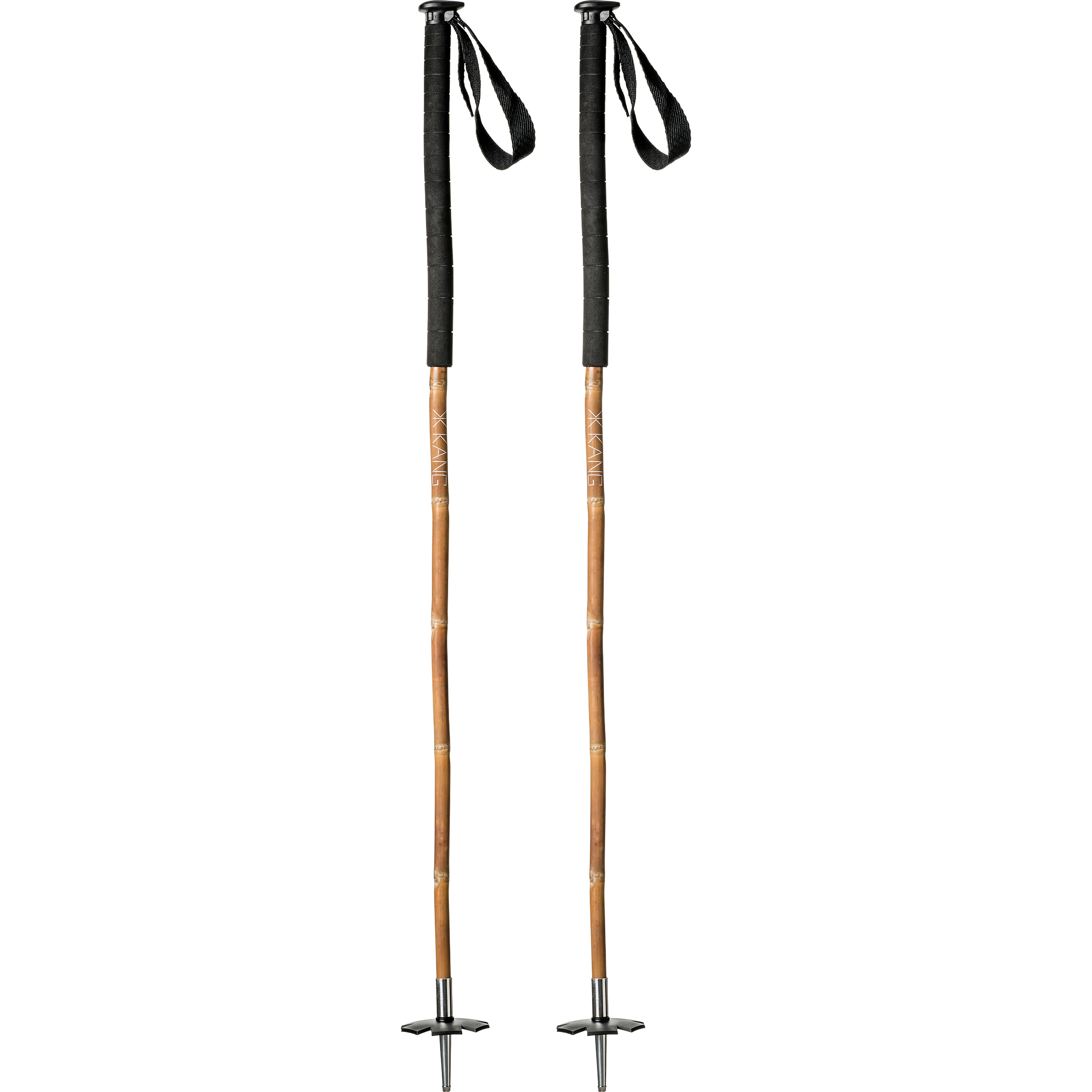Kang Bamboo Freeride Skistöcke Skistöcke schwarz Größe 105CM Freeride