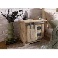 Nachttisch Mango 50x40x45 whitewash lackiert RAILWAY #3012