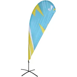 Beachflag Budget Tropfenform Medium Print