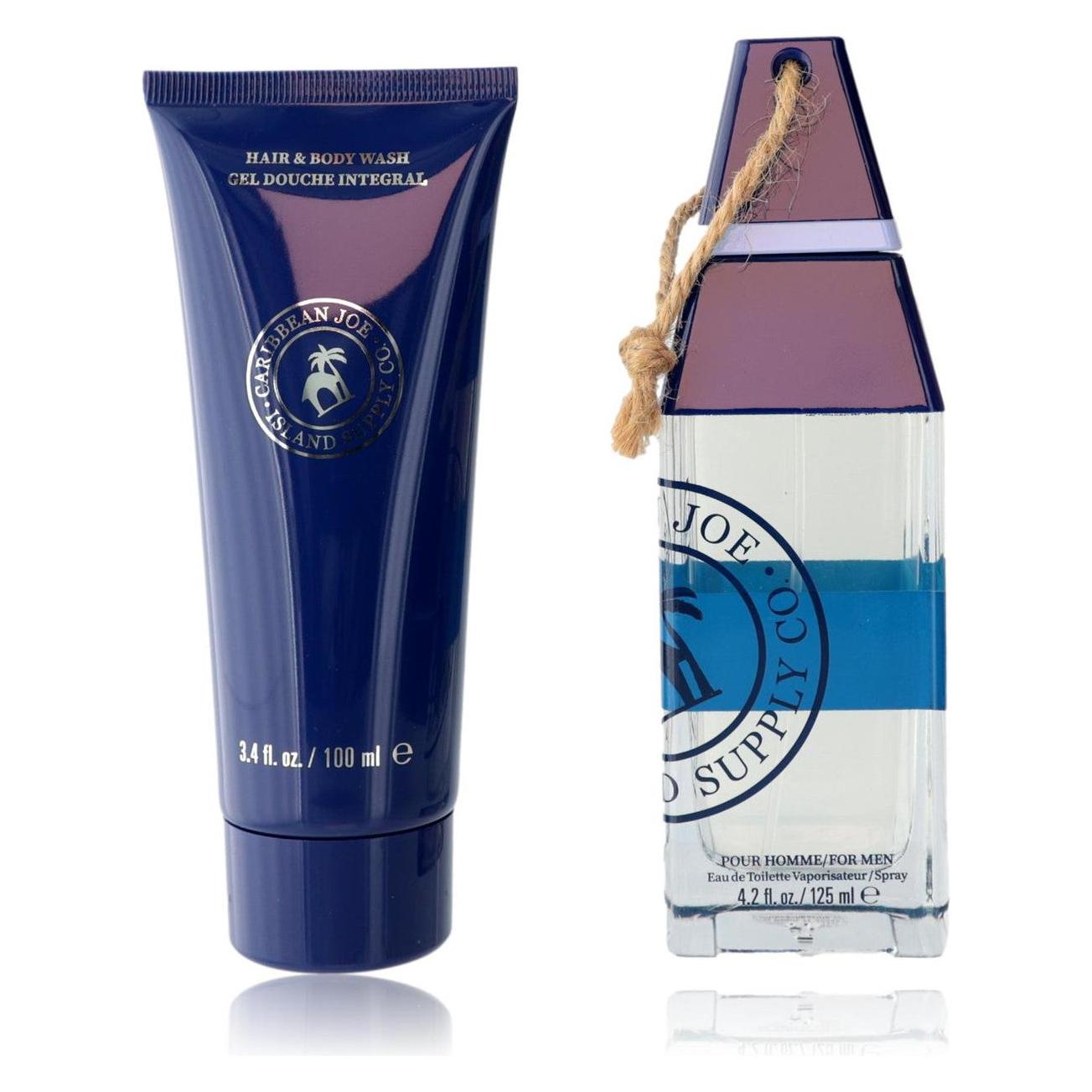 Caribbean Joe Sapphire Sands Gift Set 125ml EDT + 100ml Hair & Body Wash (Parfum Set) (64800374)