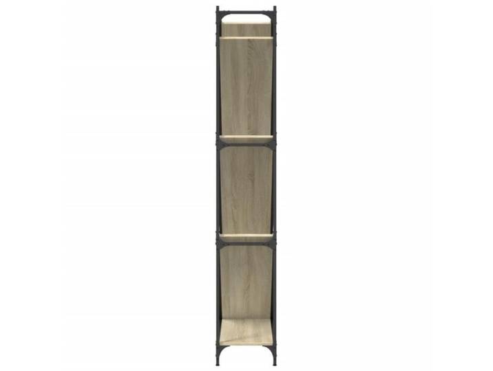 Bibliothèque - SALALIS - Chêne Sonoma - 79x30x180 cm - Bois d'ingénierie et métal - 60 kg