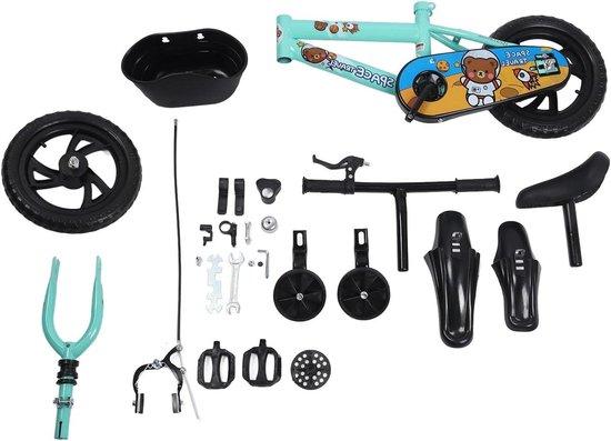 Kinderfahrrad - Laufrad mit Pedalen - Erstes Fahrrad - Stabiler Rahmen - 12 Zoll - Grün