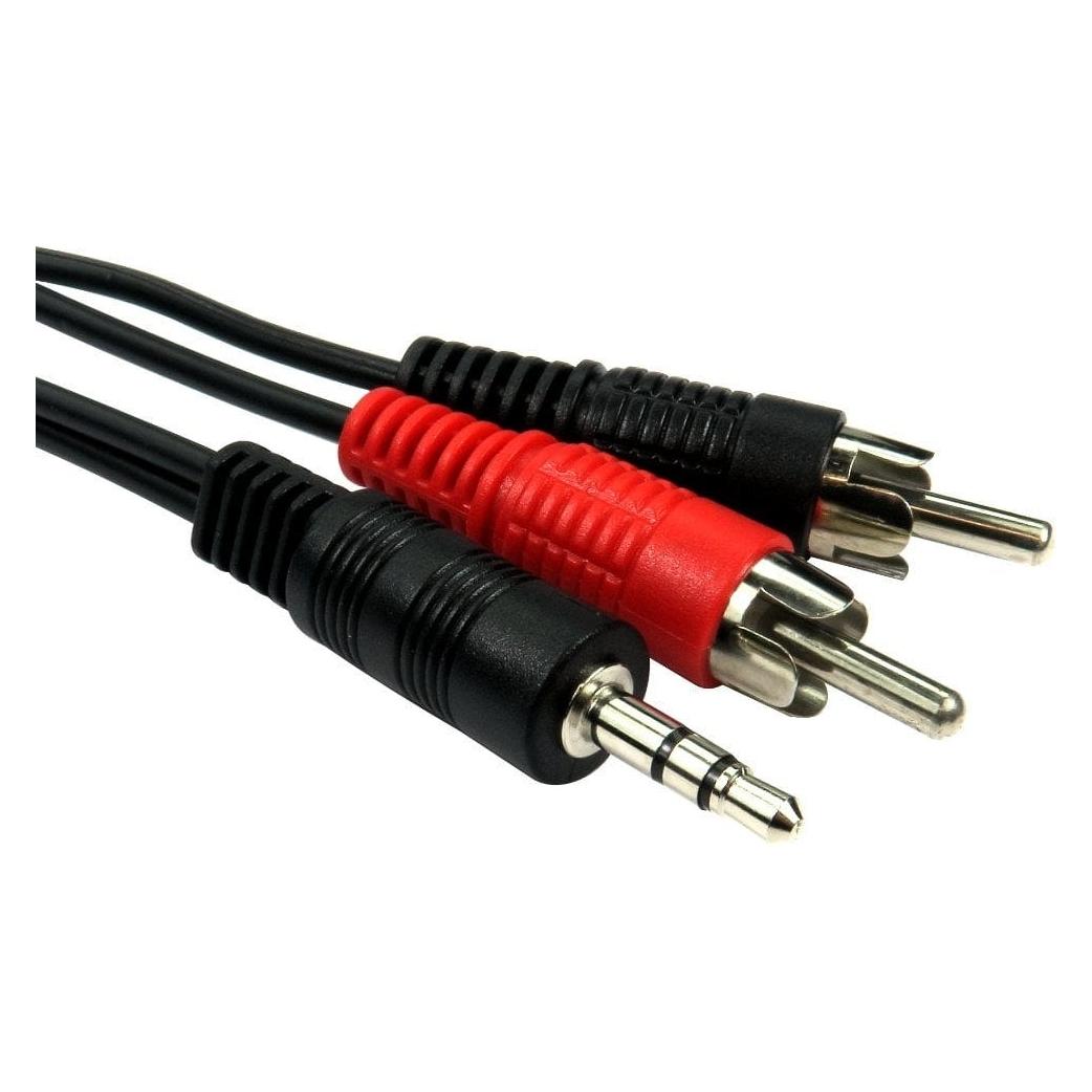Cables Direct CDL 15m 3.5mm Stereo to 2 RCA Cab (15 m, AUX Kabel) (1TR-315)