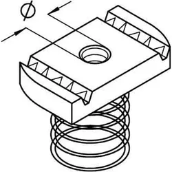 PohlCon (Puk) Ankermutter AMF22 M6