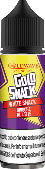 Goldwave White Snack Liquido Shot 20ml Brioche Pan Di Spagna Latte