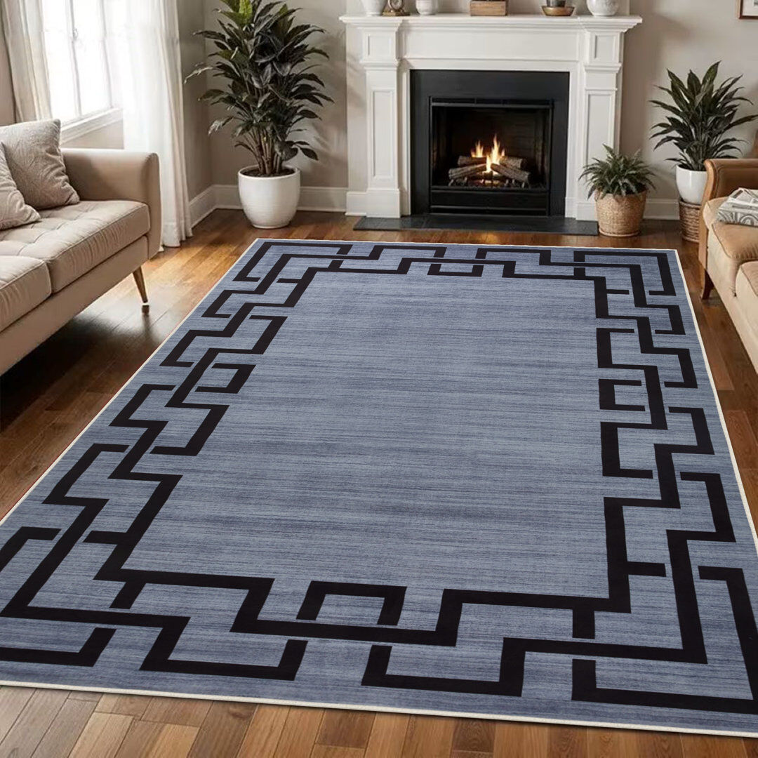 Fairmont Park Luxury Printed Area Rugs Non-Slip Floor Carpet Multi-Color & Size Options NICO Rectangle 200 x 290 cm