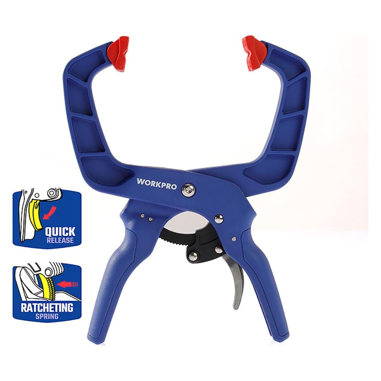 Workpro Ratschenzwinge WP232014 Spann-Weite (max.):50 mm Ausladungs-Masse:50 mm (50 mm) (WP232014)