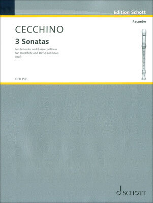 Schott Cecchino 3 Sonaten