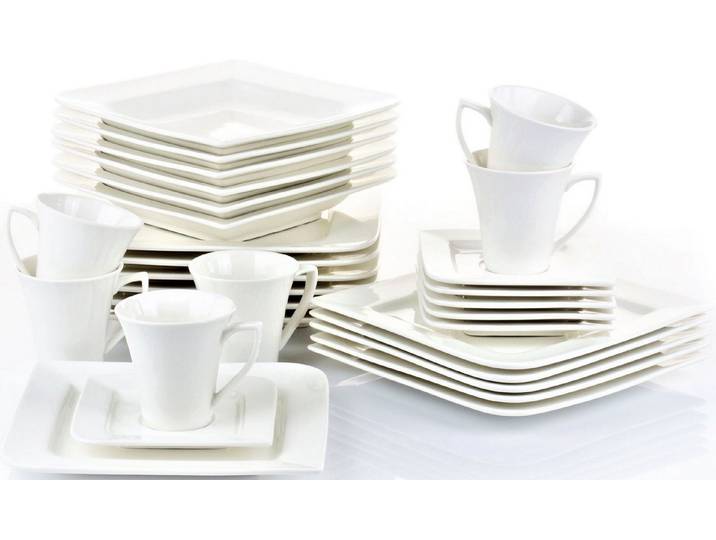 Retsch Arzberg Kombiservice Geschirr-Set, Service Fantastic (30-tlg), 6 Personen, Fine China-Porzellan, 30 Teile, für 6 Personen