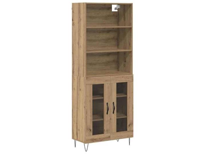 SOLO - TOP Haut Armoire（2 pcs) - ZENCORE - Armoire Vaisselier/Buffet Salon/bureau - Chêne artisanal - Bois d'ingénierie 518204