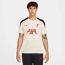 NIKE FC Liverpool Strike Dri-FIT kurzarm Trainingsshirt Herren 114 - coconut milk/coconut milk/black/gym red XL