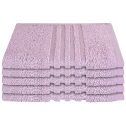 Schiesser Gästetuchset Milano - 5-teilig - 30 x 50 cm - Rosé