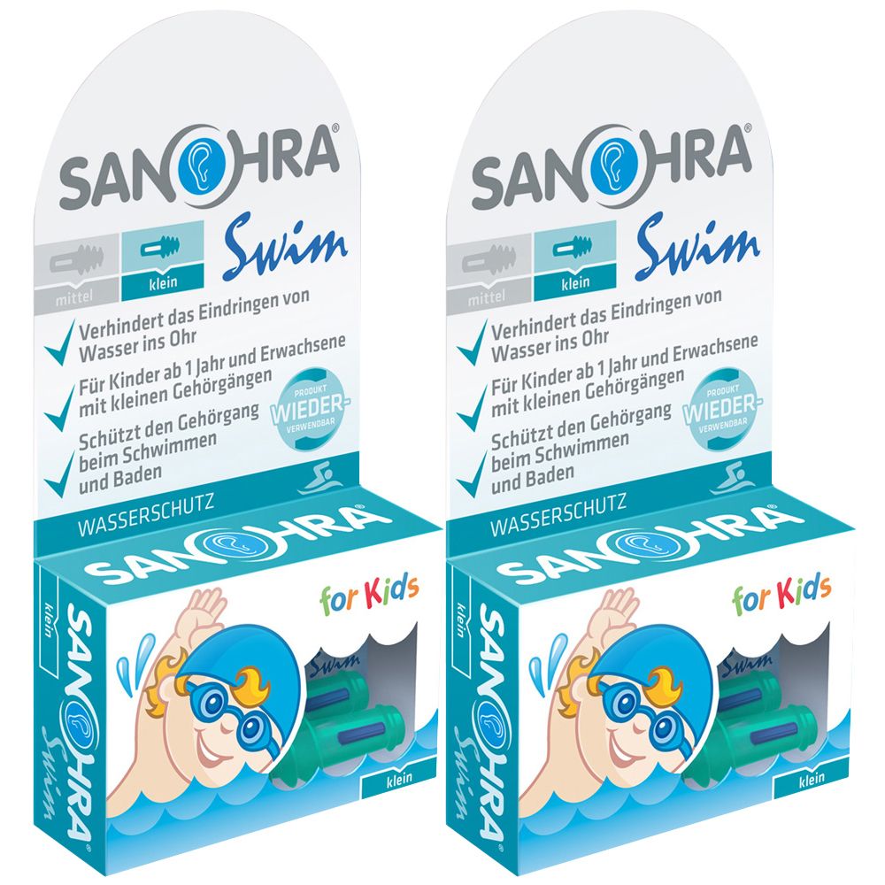 Sanohra swim Ohrenschutz f.Kinder x2 2x2 St Ohrstöpsel