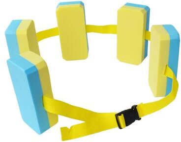 The Handy Homestead Kids EVA Foam Adjustable Swim Belt For Beginner Pool Training blue Yellow