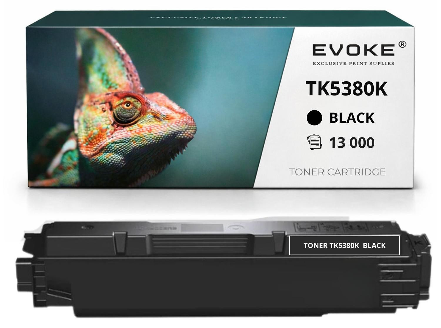 Evoke tonercartridge zwart compatibel met Kyocera TK5380 K 1T02Z00NL0 voor ECOSYS MA4000cifx en MA4000cix met een opbrengst van 13.000 pagina's