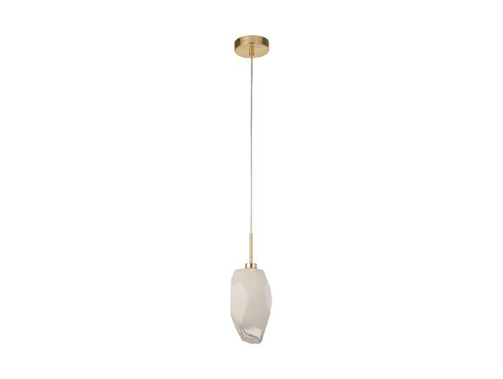 Design Pendellampe Rocky Droplet Messing, Opalglas Searchlight