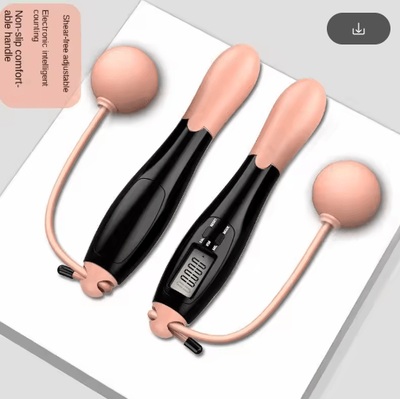 Inspire Picks SmartFit Cordless Digital Jump Rope LCD Smart Jump Rope With Counter count Ball Black1