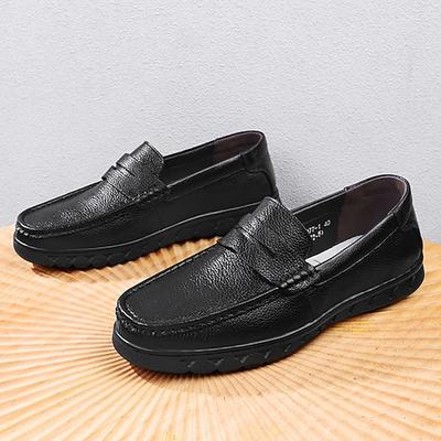 Leichte Herren-Slipper aus atmungsaktivem Kunstleder – bequemer Schuh für Freizeit, Büro und Alltag.