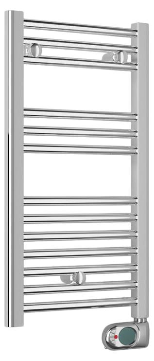 Elektrischer Designheizkörper "Cortina Evo", Chrom, Höhe 920 mm, Breite 480 mm