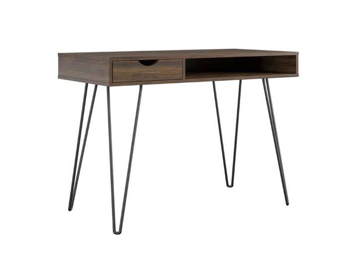 Harmony Bureau avec 1 tiroir en noyer HDF