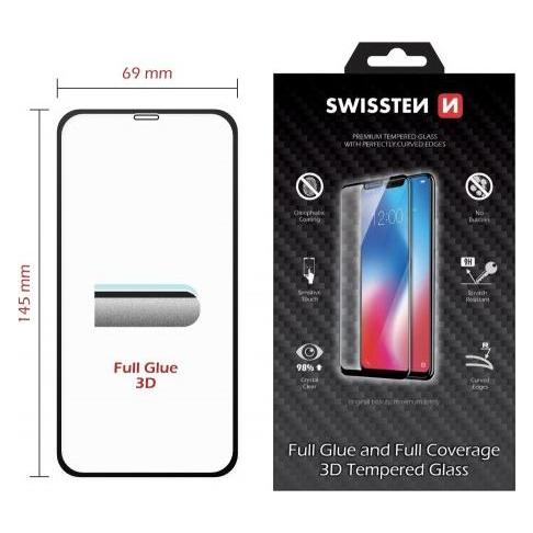Swissten Ultra Durable 3D Full Glue Glass (Apple iPhone 11) (64701829)