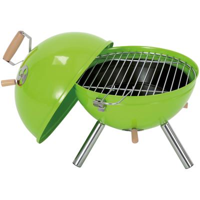 Holzkohlegrill TEPRO "Mini-Kugelgrill Crystal", grün (apfelgrün), B:32cm H:45cm T:32cm Ø:29,5cm, Grills, ØxH: 32x45 cm