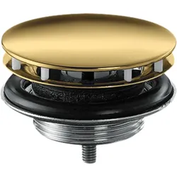 hansgrohe AXOR Ablaufgarnitur, nicht verschließbar, 51301990, Farbe: Polished Gold Optic
