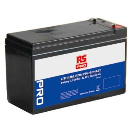 RS PRO Lithium iron phosphate battery UN38.3 (9 (1 Stk., Gerätespezifisch, 7500 mAh) (LiFePO4-12-7)