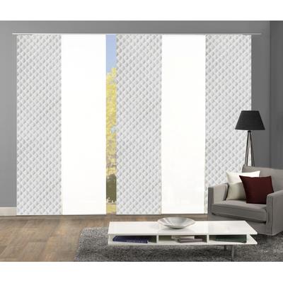 Schiebegardine HOME WOHNIDEEN "MARPENT 5er SET" Gr. 1, grau, B:60cm H:245cm, Polyester, Gardinen, Schiebevorhang Digidruck 5er Set MARPENT