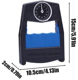 Lush Living Finds Trainer Handheld Grip Power Measurer, Arm Strengthener, Hand Grip Strength Tester For Home Gym blue