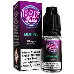 Vampire Vape Bar Salts Menthol NicSalt Liquid 10ml / 20mg