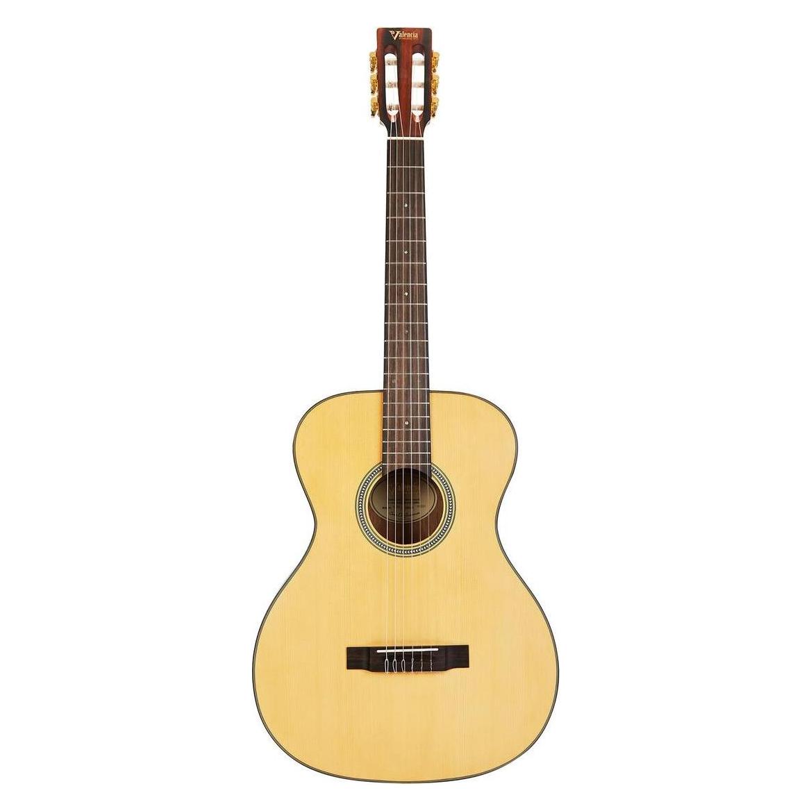Valencia Auditorium Gitarre Nylonsaiten Folk Klassik (Konzertgitarre, Naturholz) (GVA VA434)
