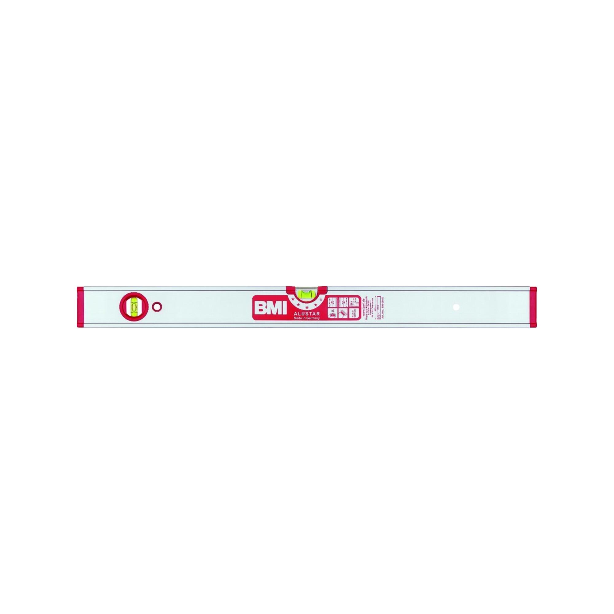 BMI Magnet-Wasserwaage LM ALUSTAR 150cm eloxiert mit 3 Libellen (694150EMS)