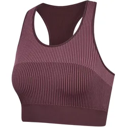 hummel hmlYOGA Seamless Crop Top Damen 8016 - fudge L