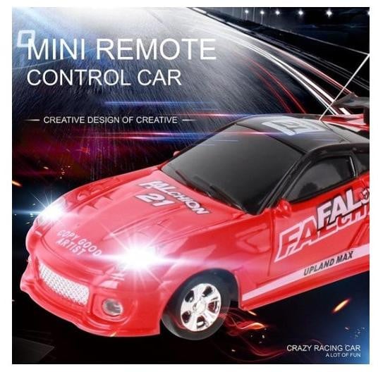 DrPhone TinyCars Sport R/C Racer 2.4Ghz Micro Racing Auto met Pionnen - Dark Matter