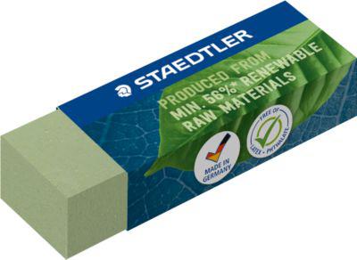 Staedtler Radiergummi 526 80-5, aus mind. 56% nachwachsenden Rohstoffen, mit Schiebemanschette