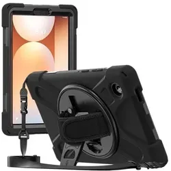 DLH Rugged Protection Samsung Galaxy Tab A11 (Samsung Galaxy Tab A11), Tablet Hülle, Schwarz