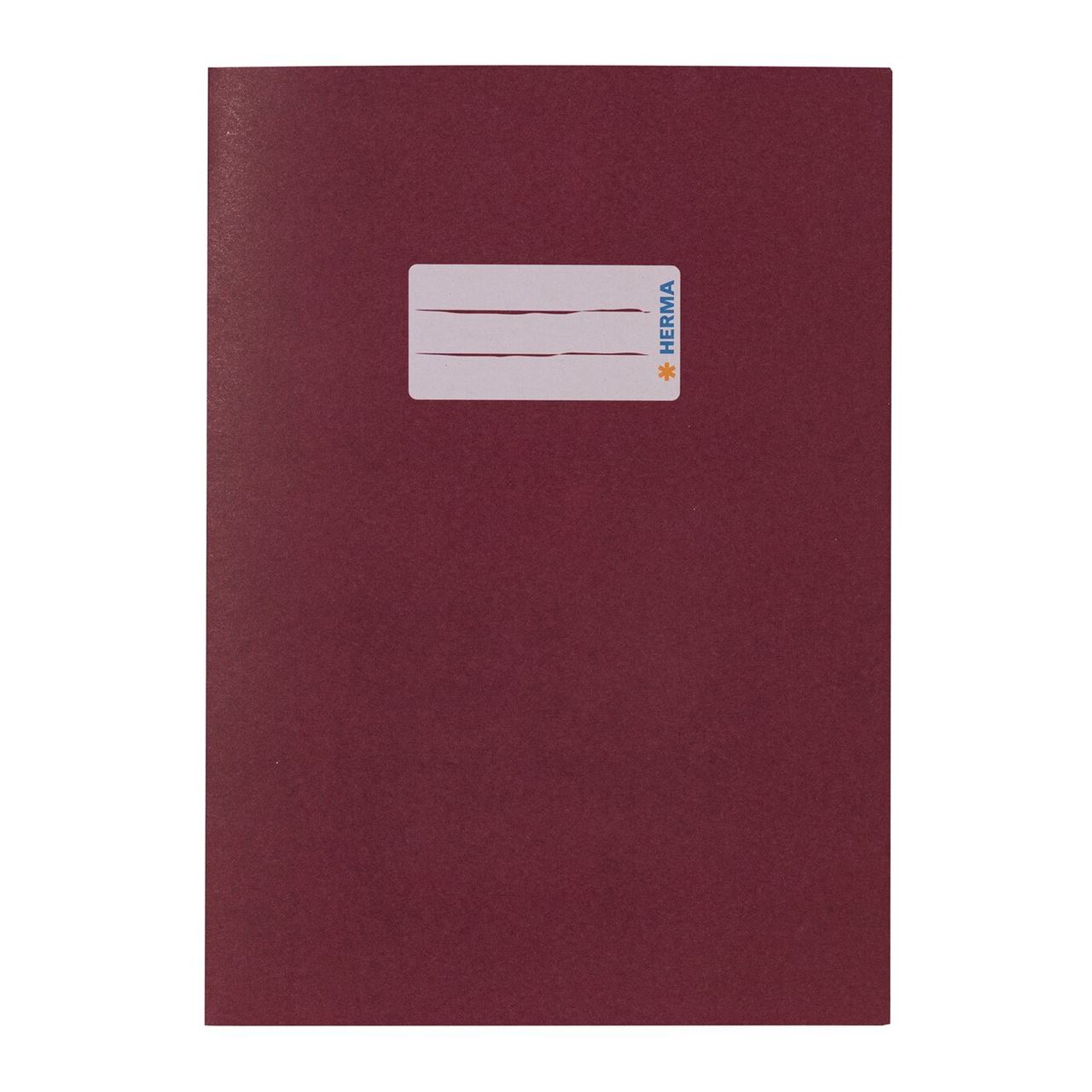 HERMA Heftumschlag glatt weinrot Papier DIN A5