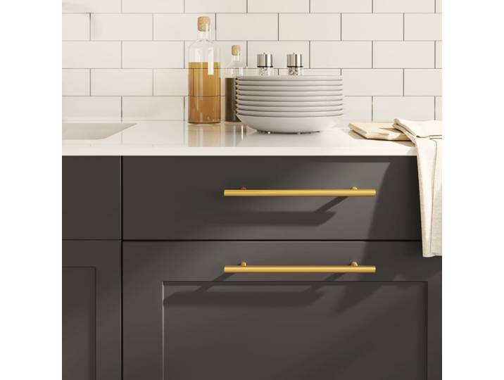 vidaXL Möbelgriffe 20 Stk. Golden 192 mm Edelstahl
