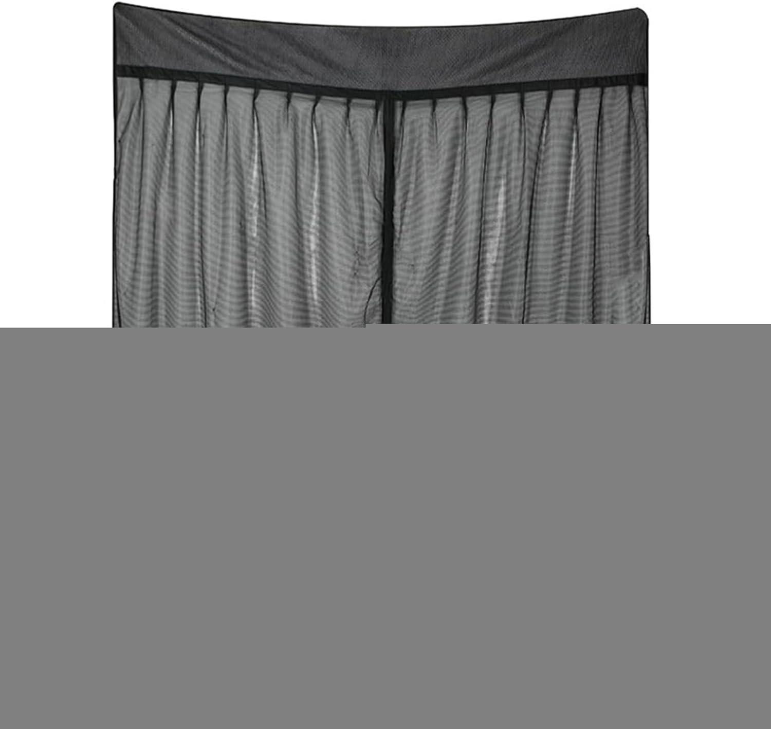 Merkloze camper hordeur van zwaar polyester gaas, eenvoudig te installeren