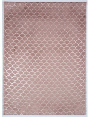 MDA Rugs Chryso Collection Faux Fur Rug with Foil